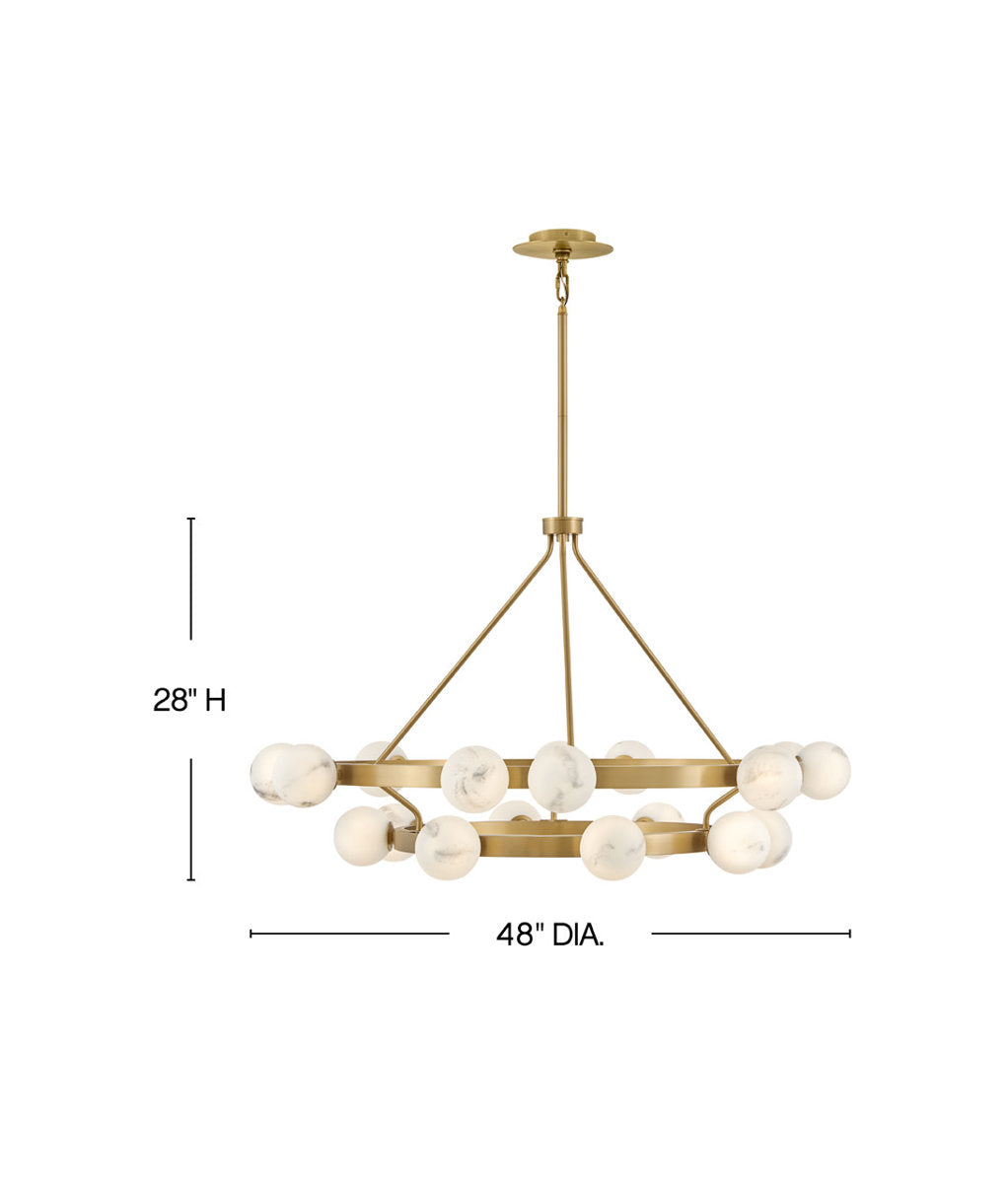 Selene 18 - Light Wagon Wheel Chandelier