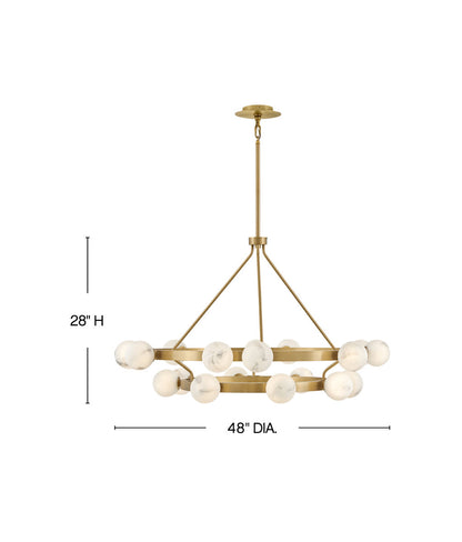 Selene 18 - Light Wagon Wheel Chandelier