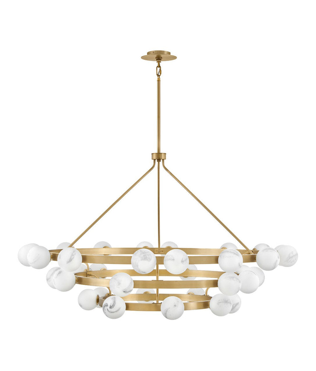 Selene 36 - Light Wagon Wheel Chandelier
