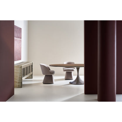 Semper Oval Glass Dining Table
