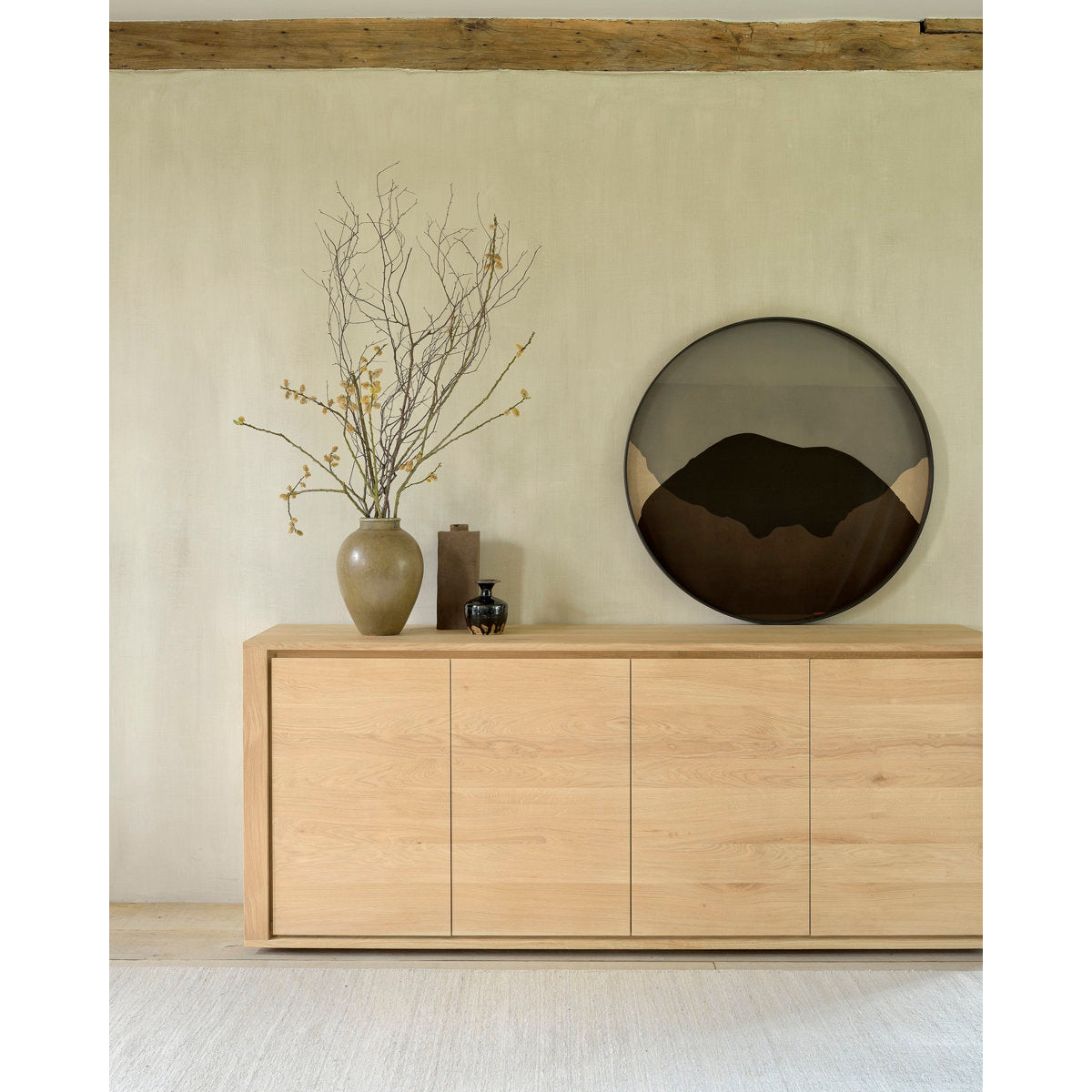 Shadow 98.4'' W Solid Wood Sideboard