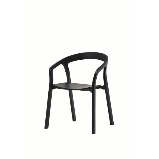 She Said Solid Wood Stacking Arm Chair