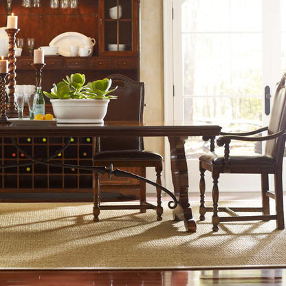 Sherwood Oak Leather Arm Chair (Set of 2)