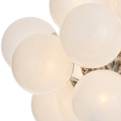 Shine Chandelier (Natural Brass with Smoke Glass)
