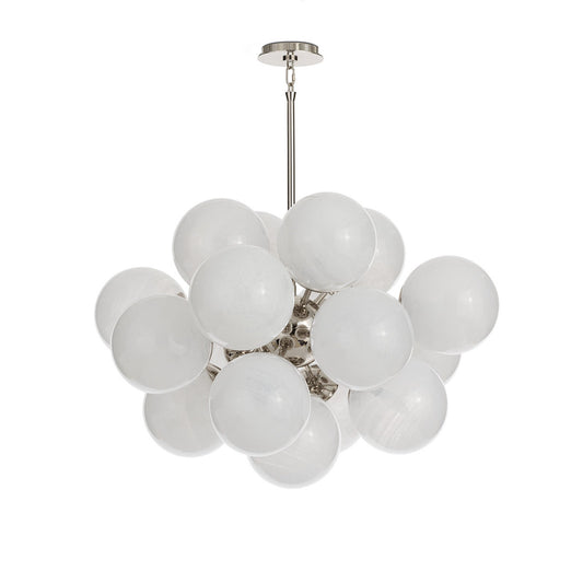 Shine Chandelier (Natural Brass with Smoke Glass)