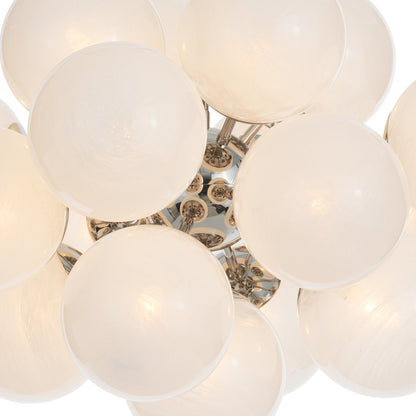 Shine Chandelier (Natural Brass with Smoke Glass)