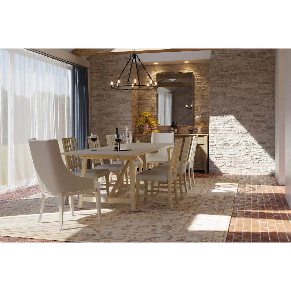 Sidereal Solid Oak Dining Table