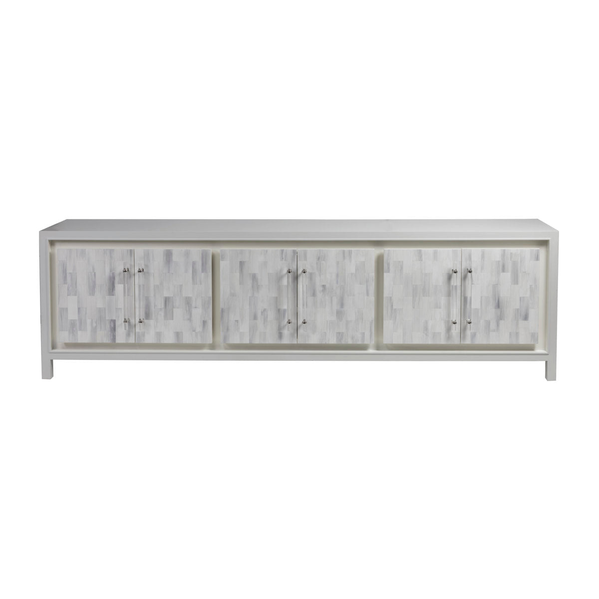 Signature Designs Elation White Long Media Console