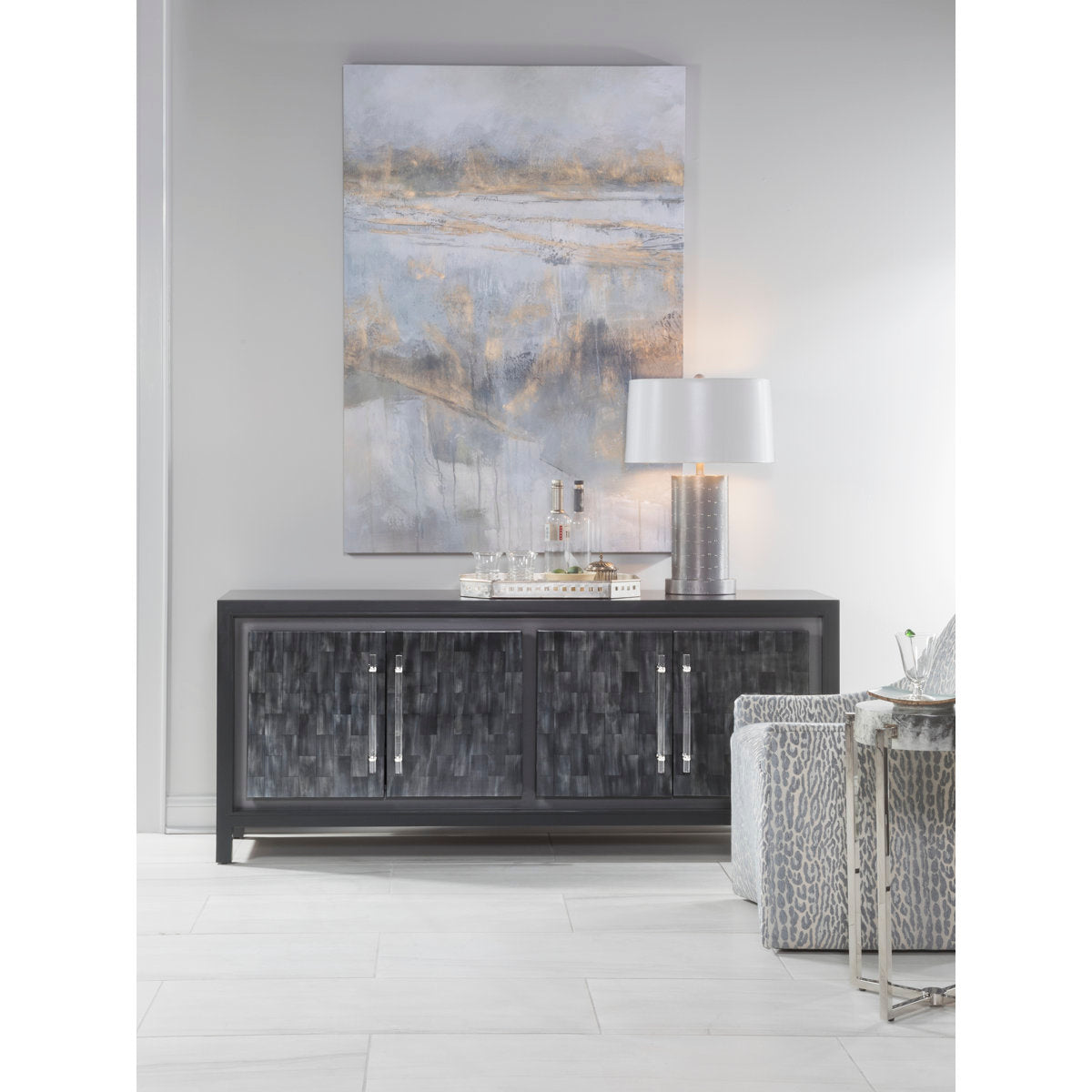 Signature Designs Elation White Media Console