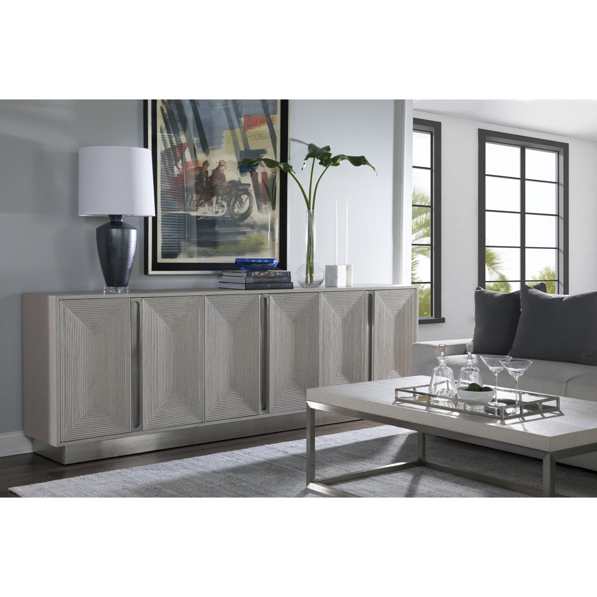 Signature Designs Gradient Long Media Console