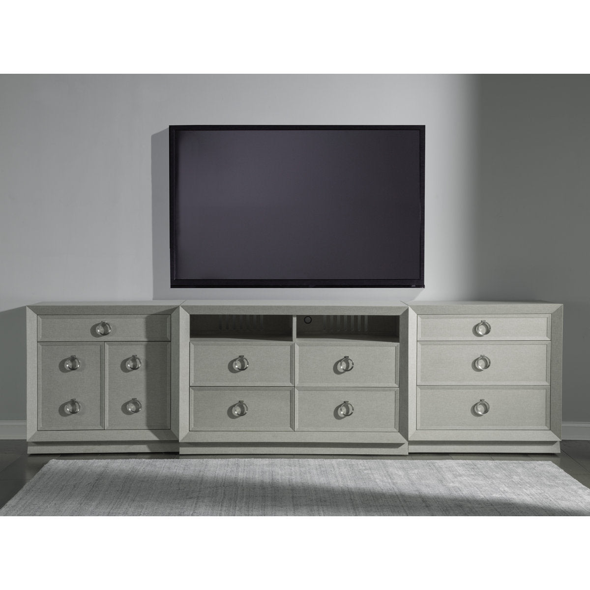 Signature Designs Zeitgeist White Media Console