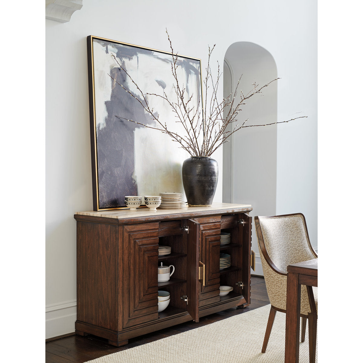Silverado Los Gatos Buffet With Stone Top