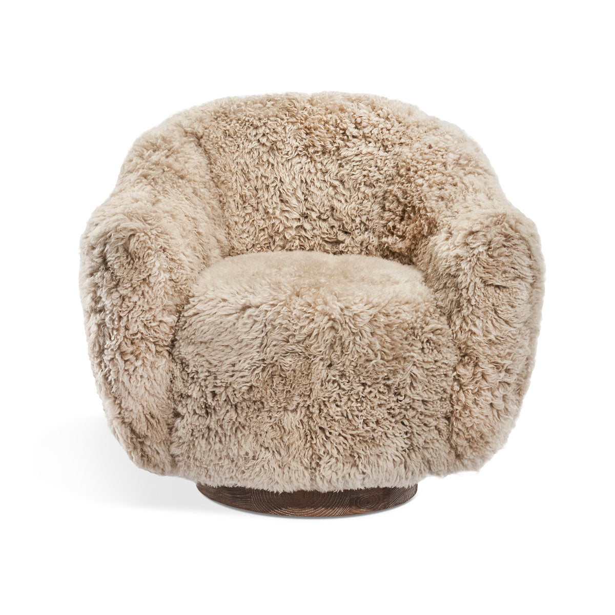 Simone Swivel Armchair Chair with Ottoman