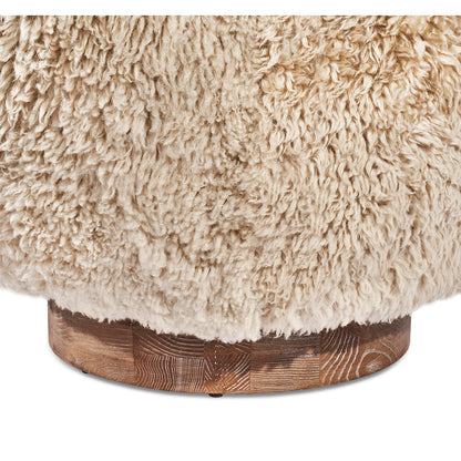 Simone Swivel Armchair Chair with Ottoman