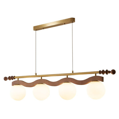 Sinuara Ribbon Globe Linear Chandelier