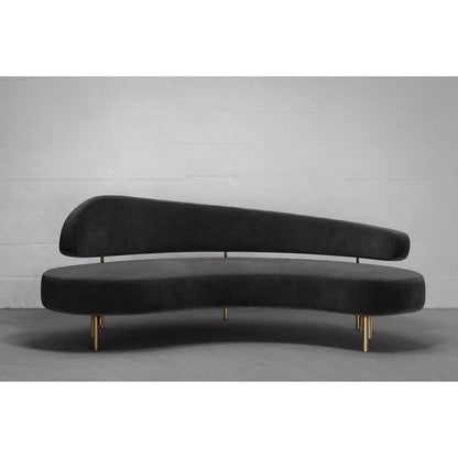 Sitiera_01 Terracota Velvet Upholstered 3-Seater Sofa With Aged Bronze Legs By Andean