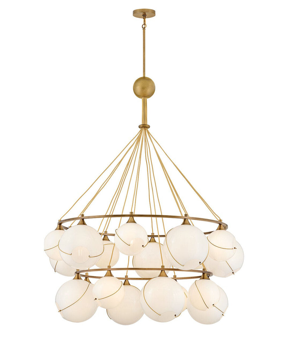 Skye 18 - Light Steel Chandelier by Lisa McDennon