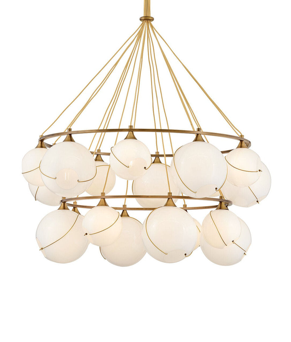 Skye 18 - Light Steel Chandelier by Lisa McDennon
