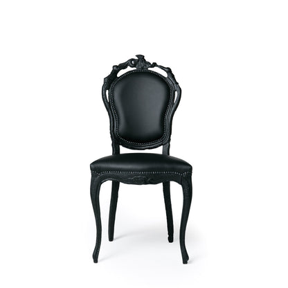 Smoke Leather Dining Chair