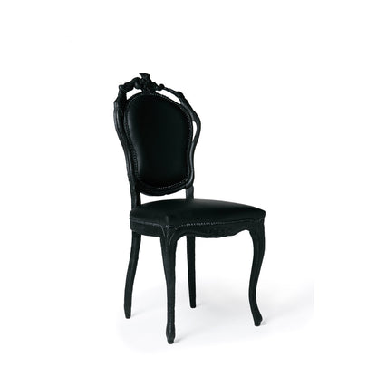 Smoke Leather Dining Chair