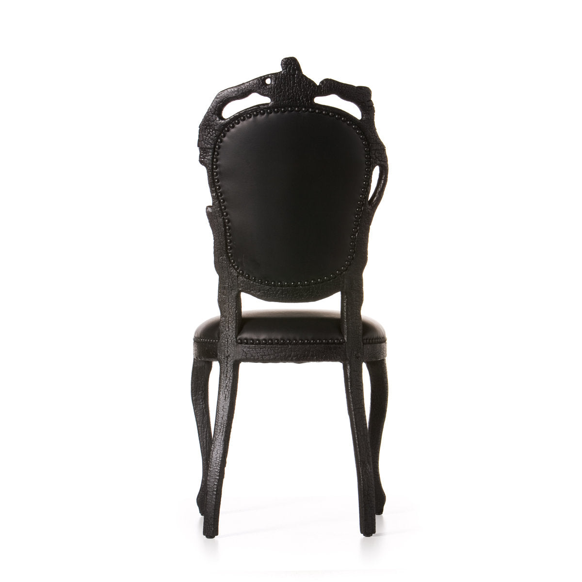 Smoke Leather Dining Chair