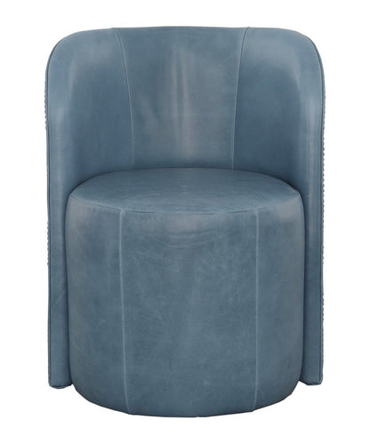 Socrates Leather Barrel Back Dining Chair