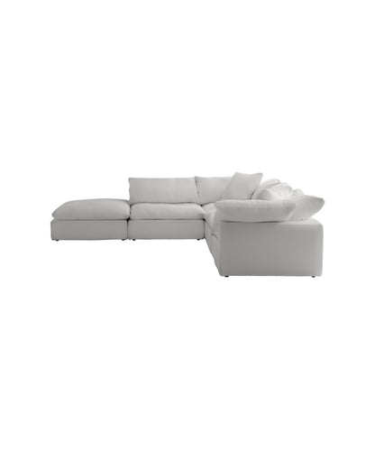 Sofa Linen Chair with Ottoman