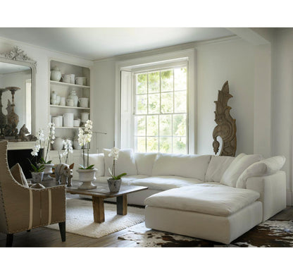 Sofa Linen Chair with Ottoman