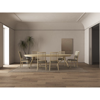 Solar Oval Solid Wood Dining Table