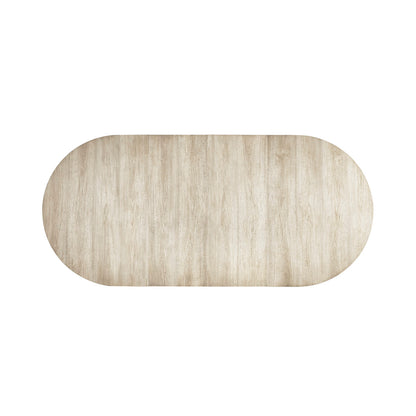 Solar Oval Solid Wood Dining Table