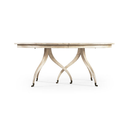 Solar Oval Solid Wood Dining Table