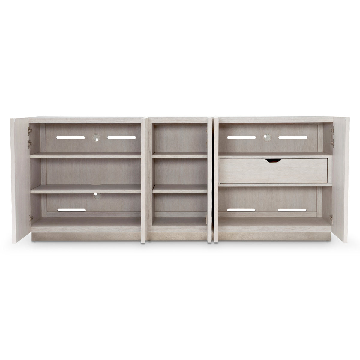 Solaria Entertainment Credenza in Weathered Bone
