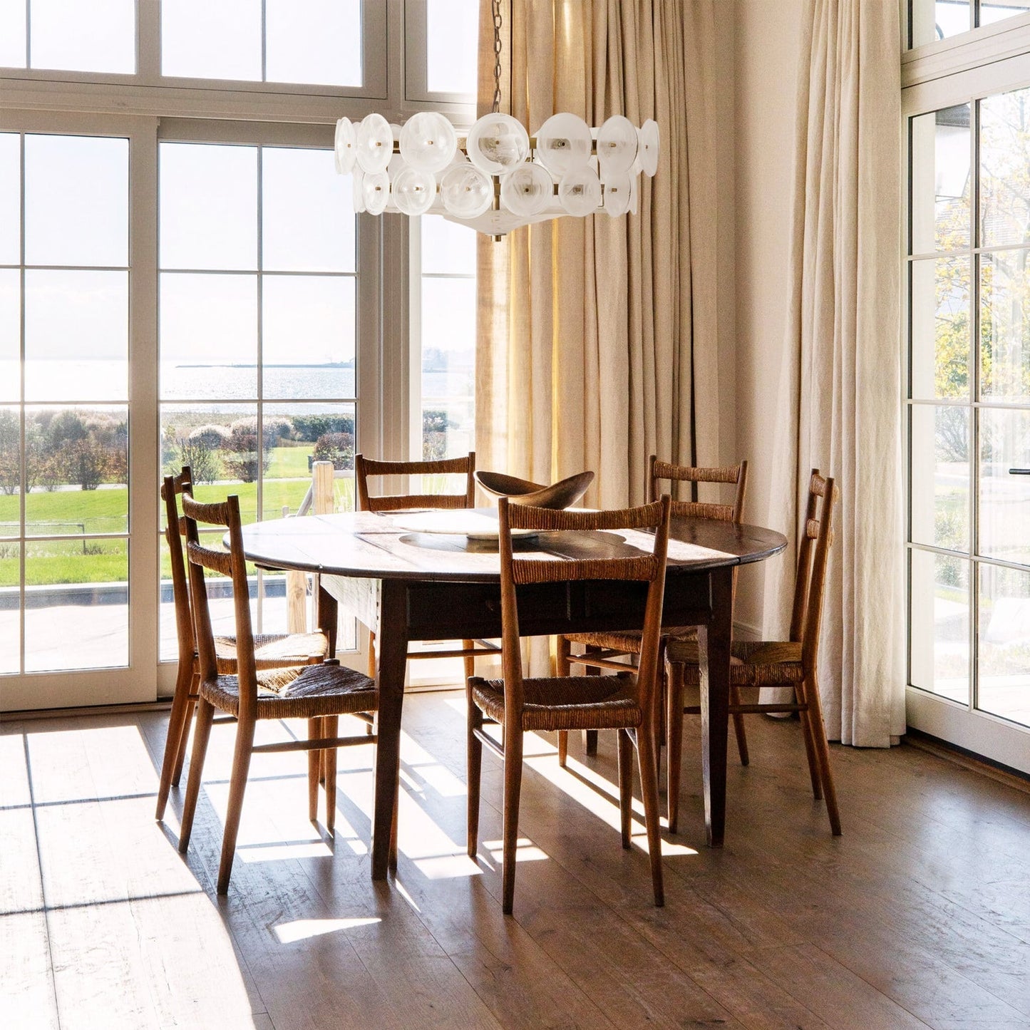 Solaris Disc Glass Chandelier