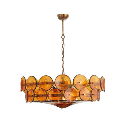 Solaris Disc Glass Chandelier
