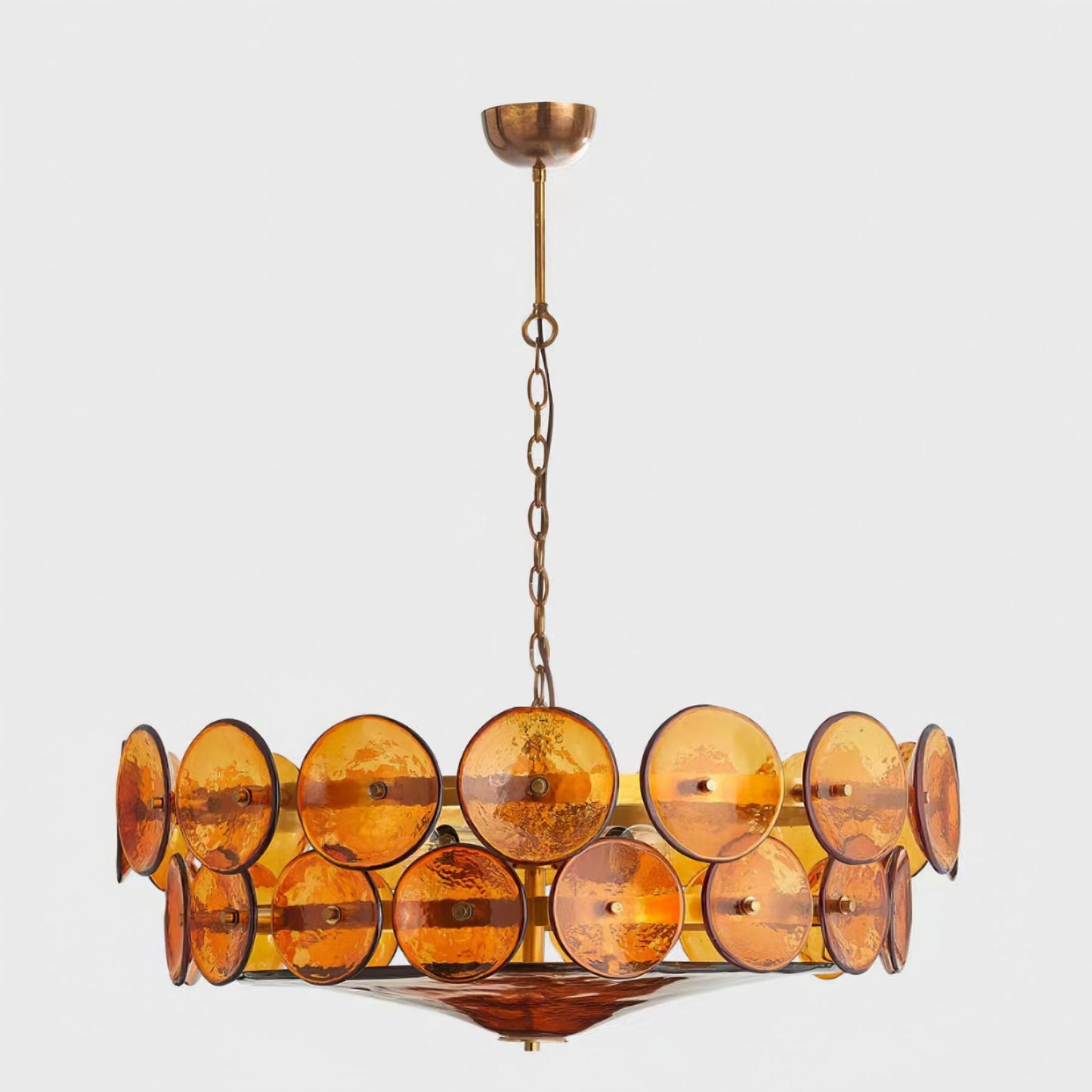 Solaris Disc Glass Chandelier