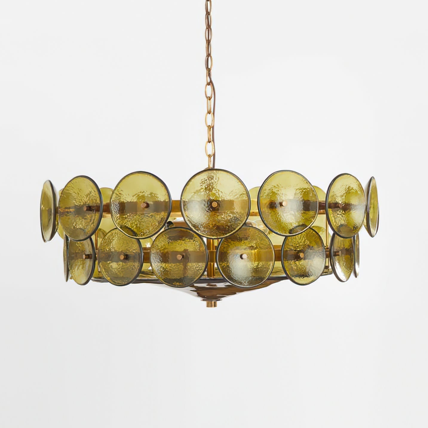Solaris Disc Glass Chandelier