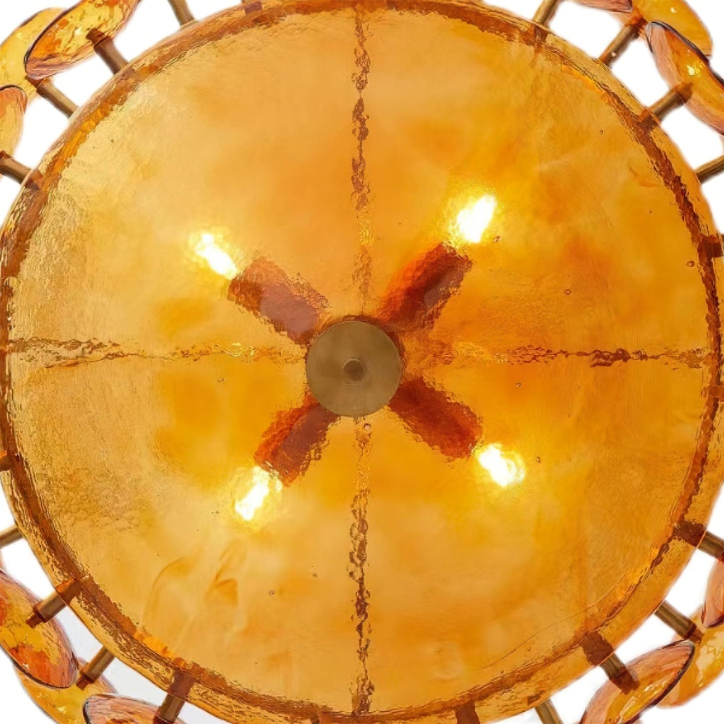 Solaris Disc Glass Chandelier