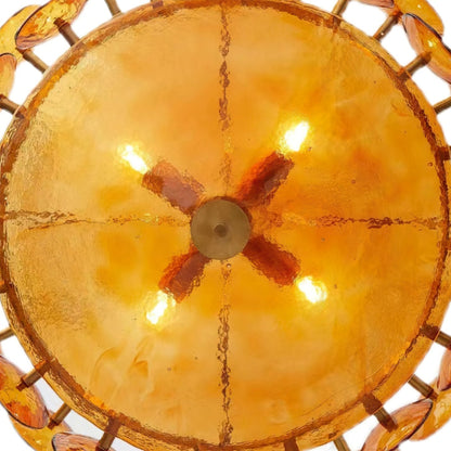 Solaris Disc Glass Chandelier