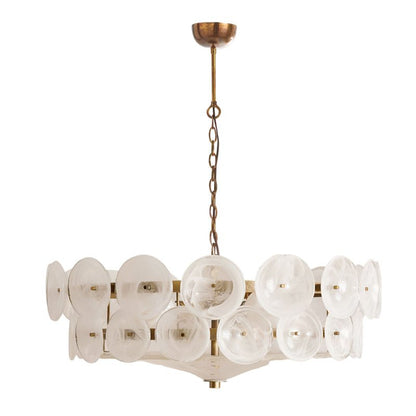 Solaris Disc Glass Chandelier