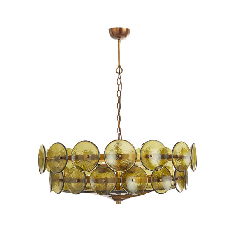 Solaris Disc Glass Chandelier
