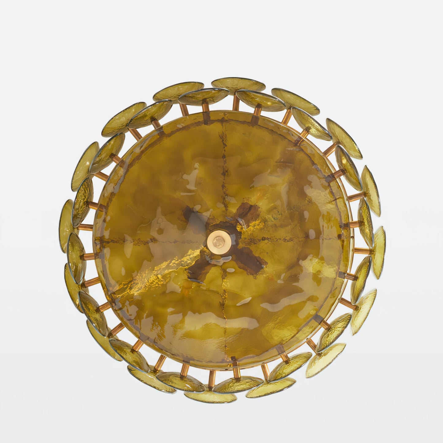 Solaris Disc Glass Chandelier