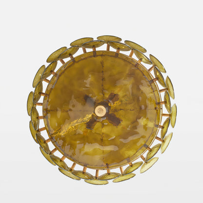 Solaris Disc Glass Chandelier