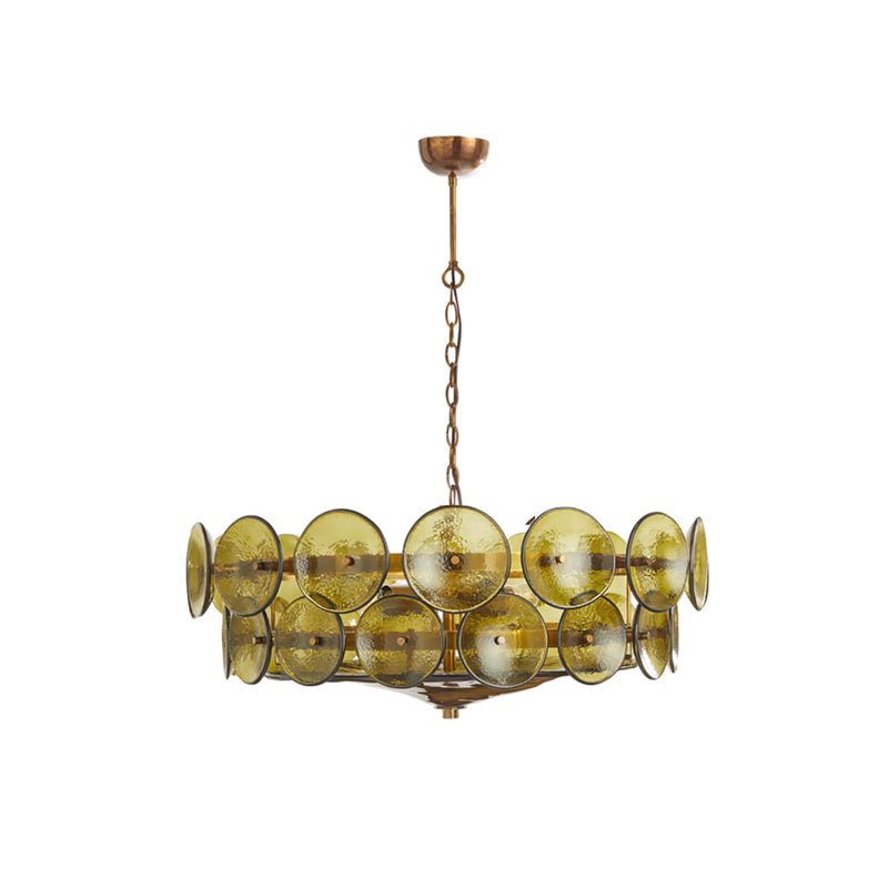 Solaris Disc Glass Chandelier