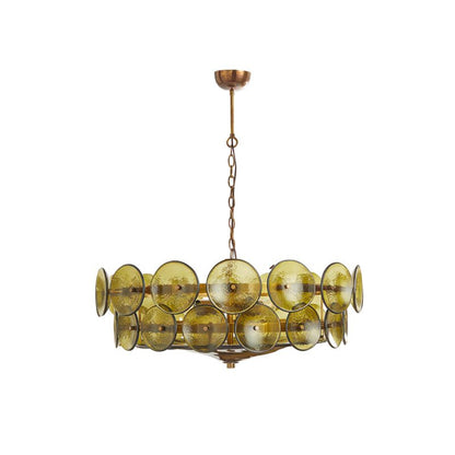 Solaris Disc Glass Chandelier