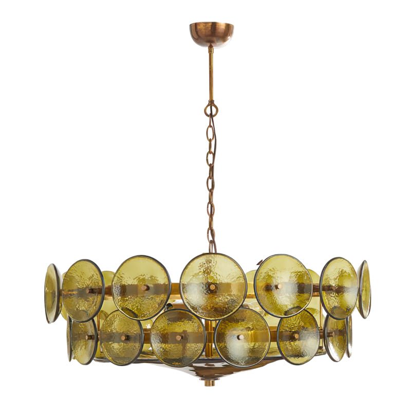 Solaris Disc Glass Chandelier