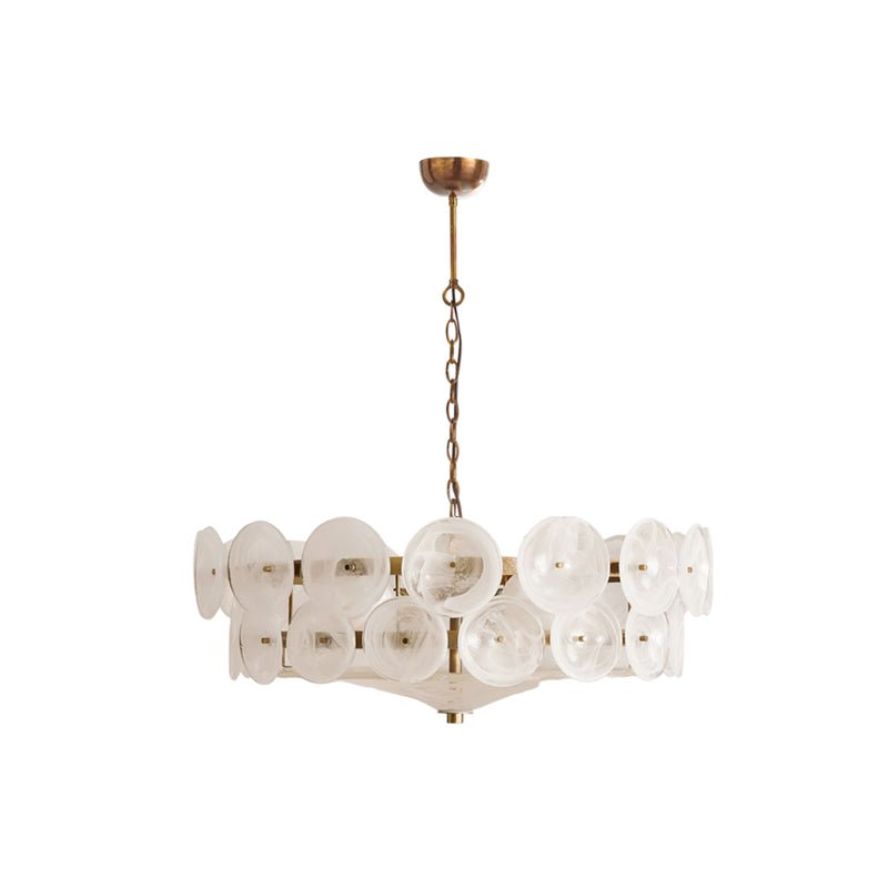 Solaris Disc Glass Chandelier