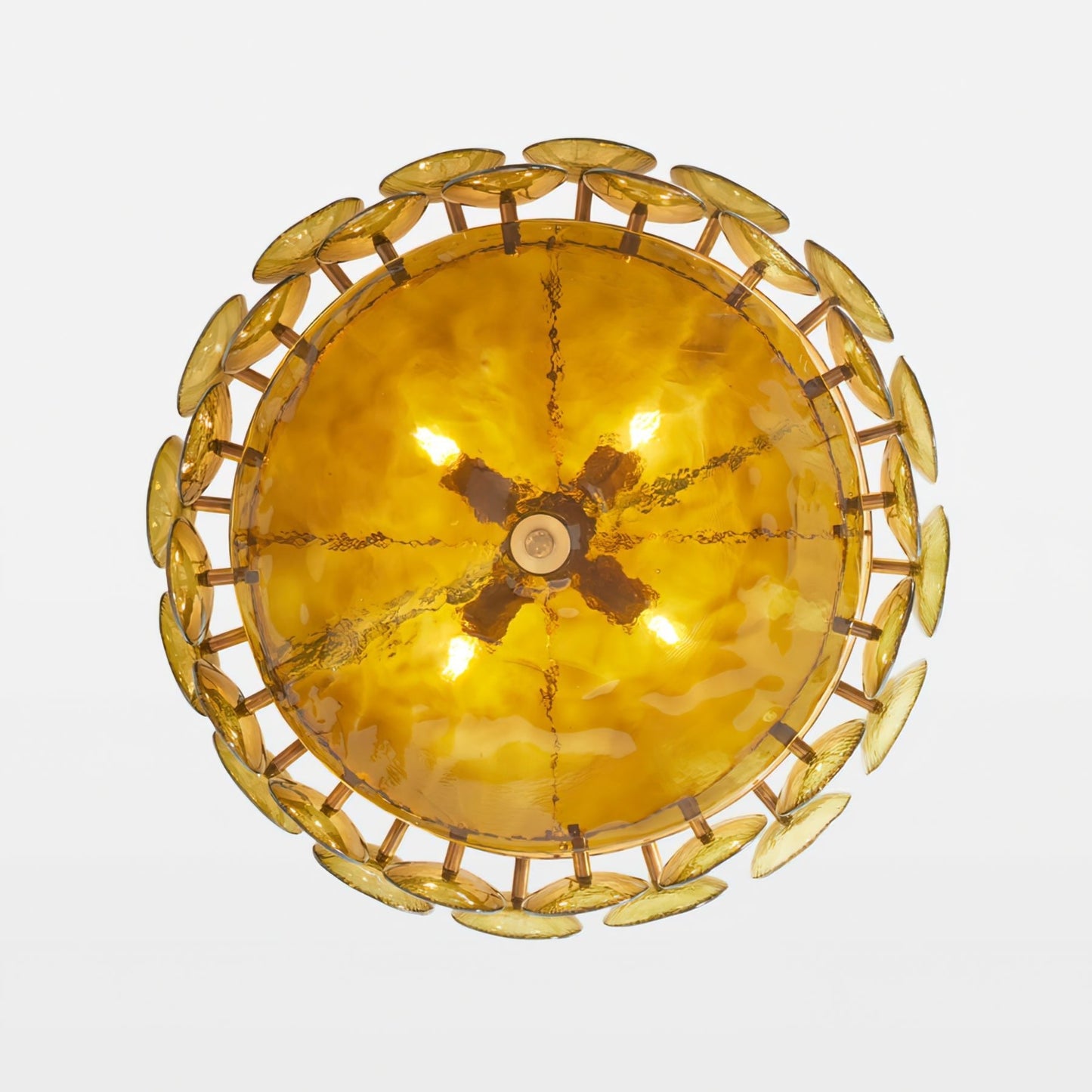 Solaris Disc Glass Chandelier