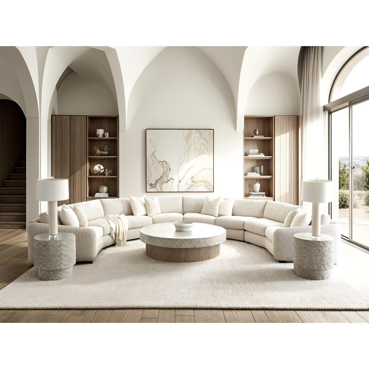 Soleil Fabric 4-piece Sectional