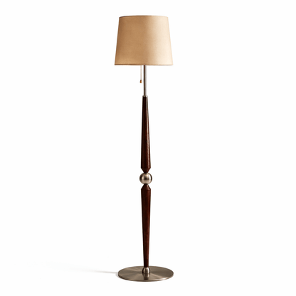 Solenne Sculpted Wood Floor Lamp