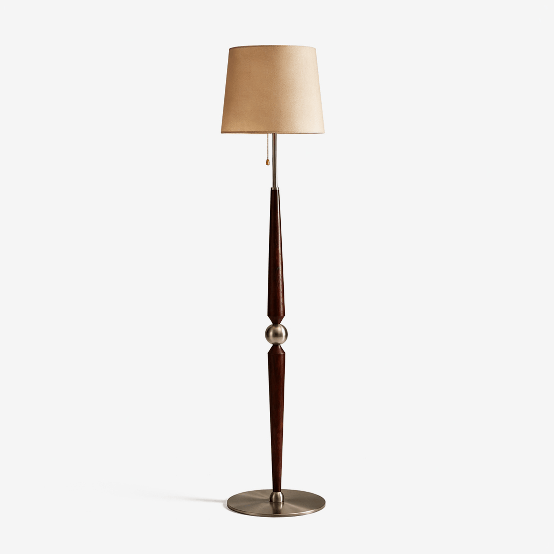Solenne Sculpted Wood Floor Lamp